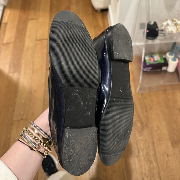 Dark Navy Patent Leather Chanel Ballet Flats. Size 9.5 - Picture 8 of 9